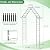 Heavy Duty Garden Arch Trellis for Climbing Plants Outdoor Garden Arbor Arches Flower Arch Arched Trellis for Raised Plant Support, Metal Arch Backdrop Stand for Wedding Party Christmas Decoration