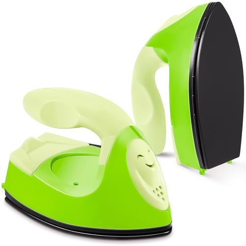 Honoson Mini Craft Iron Mini Heat Press Small Iron Portable Handy Tiny Flatiron with Charging Base Accessories for Fuse Beads Patch DIY Shoes T-Shirts Heat Transfer Vinyl Projects (Green Series) Honoson Mini Craft Iron Mini Heat Press Small Iron Portable Handy Tiny Flatiron with Charging Base Accessories for Fuse Beads Patch DIY Shoes T-Shirts Heat Transfer Vinyl Projects (Green Series)