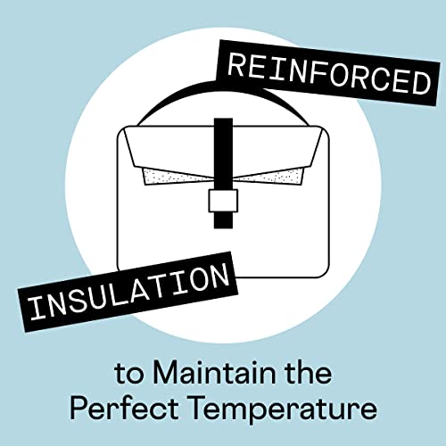 Corkcicle & Rifel Paper Co. Baldwin Boxer Cooler Lunch Box, Water Resistant Insulated Bag, Perfect For Traveling With Wine, Beer, Ice Packs, And Lunches, Mint Lively Floral #TOP4