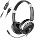 NPET CH10 USB Headset/ 3.5mm Computer Headset with Microphone Noise Cancelling, Stereo Lightweight PC Headset Wired Headphones, Business Headset for PCs, Tablets, Skype, Webinar, Cell Phone, Silver