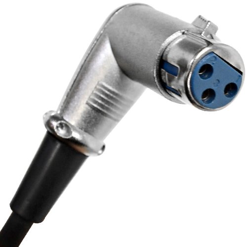 Seismic Audio - SAXRA15-15 Foot XLR Right Angle Male to XLR Right Angle Female Microphone Cable