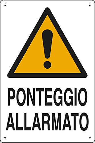 PIXLEMON Cartel polionda cm 60 x 40 Echafaudage Alarmé