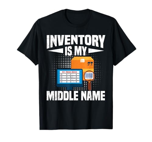 Inventory is My Middle Name Supply Chain Logistics Warehouse T-Shirt