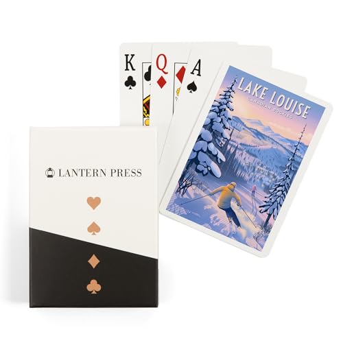 Naipes poker Lake Louise, Canadá, 52 cartas para adultos