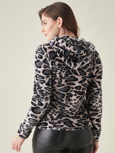 Image of Modeve Full Sleeve Printed Women Sweatshirt with Hood and 2 Pockets for WinterII Winter Wear II Hoodie