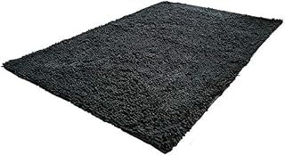 Easy Noodle Mat for Muddy Paws | 65 x 90cm | Super-Absorbent | Non-Slip | Machine Washable | Tumble Dryer Able | Ultra-Soft | Steel/Grey | Plain