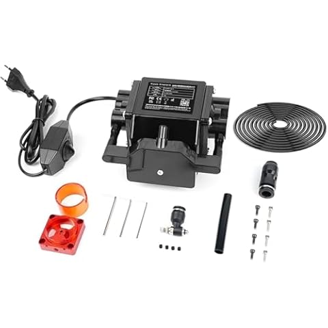 Air Assist Set, 30 l/min Air Assist Set for TS2-10W, TS2-20W, TTS-25, TTS-55, TTS-10 engravers, removes Smoke and dust, Quiet and Easy to Install Cover