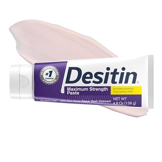 Desitin Maximum Strength Baby Diaper Rash Cream with 40% Zinc Oxide for Treatment, Relief & Prevention, Hypoallergenic, Phthalate- & Paraben-Free Paste, 4.8 oz