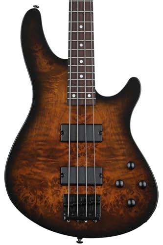Schecter C-4 Standard Electric Bass - Tobacco Burl