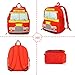 QXWREL Toddler Backpack for Girls 3-8: Preschool Kindergarten Backpack - Cute Kids Backpacks for Girls Boys-Fire truck