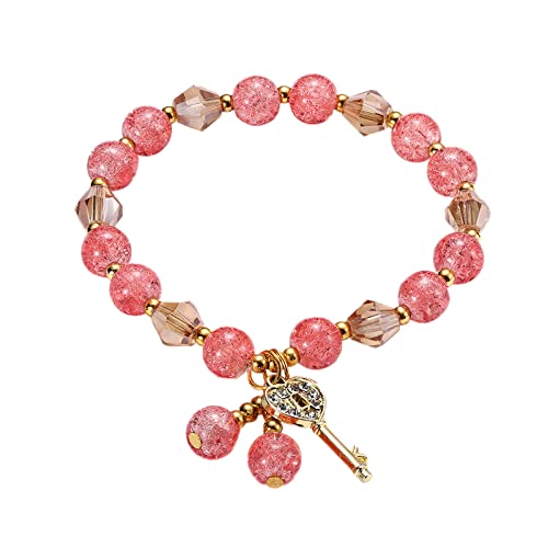 Pulseras de piedra de jade natural de oro para mujer, pulseras de cuentas ajustables de oro, joyería de oro, regalos de cumpleaños, día de San Valentín para mujer, talla única, Zinc zinc Hoy ofrece