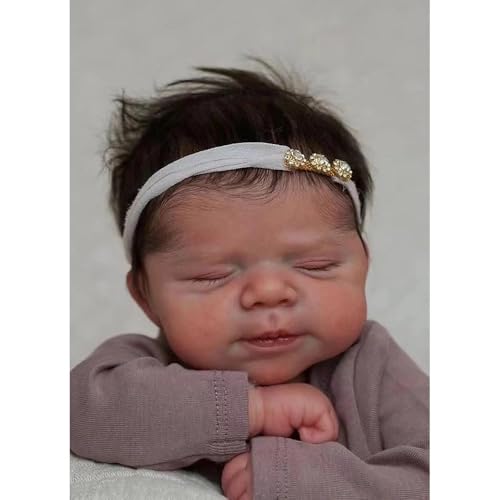 Anano Reborn Baby Vollsilikon Lebensecht-45CM Silikon Baby Reborn Baby Puppe Mädchen Waschbar Puppe Echt Aussieht Reborn Puppen Lebensecht Mit Zubehör – Bild 3