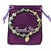 Nazareth Store Africa Jasper Stone Beads Rosary Bracelet with Metal Separators and Catholic Miraculous Medal - Durable and Elegant Wrist Jewelry