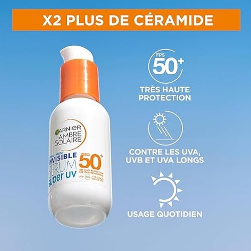 Crème Solaire Sérum Visage Spf 50+ Invisible Anti age Anti tâches Super Uv Ambre Solaire Le Flacon De 30ml - vue 4