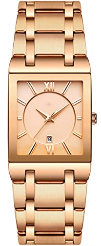 Montre carrée homme avec date finis les retards au travail