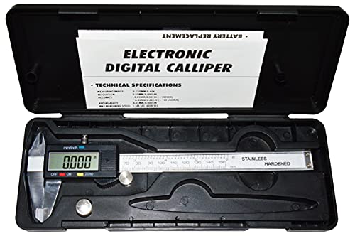 Science Purchase Stainless Steel Electronic Lcd Digital Vernier Caliper Gauge Micrometer With Carrying Case, 6", Silver #TOP3