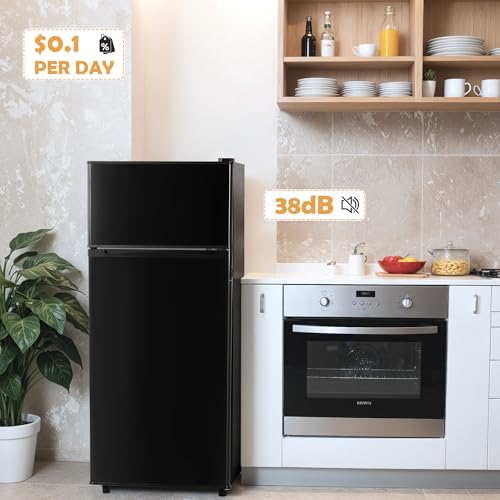 Manastin MSREF1280 4.5 Cu.Ft Mini Fridge With Freezer, Small Refrigerator thumb #1