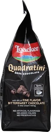 Loacker Wafer Qudrtni Drk Choc 25 8.82Oz
