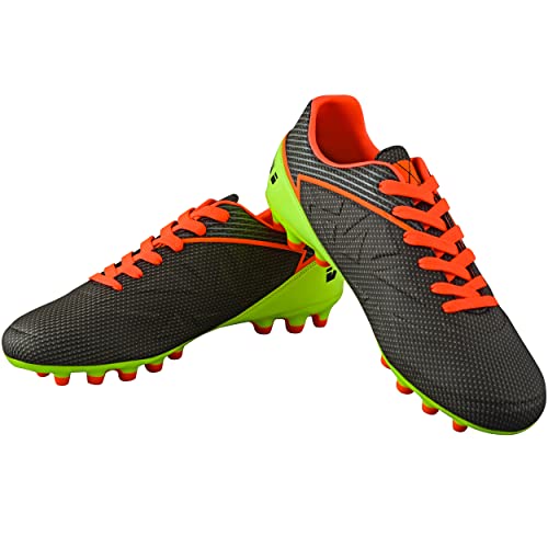 Vizari Men's Rio FG Firm Ground Soccer Shoes/Cleats for Adults and Teens (Black/Yellow, us_Footwear_Size_System, Adult, Men, Numeric, Medium, Numeric_7_Point_5)