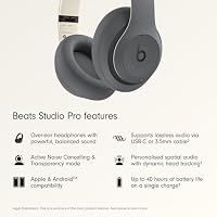 Beats Studio Pro Premium Wireless Over-Ear Headphones- Up to 40-Hour Battery Life, Active Noise Cancelling, Great for Travel & Commuting, Apple & Android Compatible - Exclusive Sand Gray — image 2