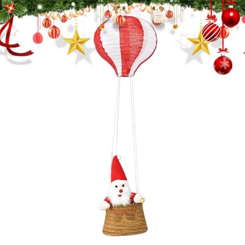 Christmas Hot Air Balloon Lantern - Remote 8 Lighting Modes Waterproof – vue 9