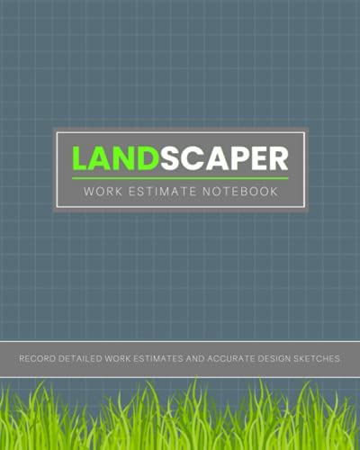 Landscaper Work Estimate Notebook: Handy Gift for Landscape Gardeners | Book for Quoting Future Jobs - Record a Detailed Estimate & Accurately Sketch Garden Designs. image 2