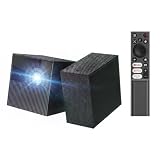 TCL PlayCube Portable Projector with Google TV & Netflix, Native 1080P FHD DLP, 750 ISO Lumens, Auto Focus & Keystone, 4K Supported, Built-in Battery for Home Cinema