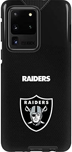 Skinit Pro Phone Case Compatible with Galaxy S20 Ultra 5G - Officially Licensed NFL Las Vegas Raiders Large Logo Design