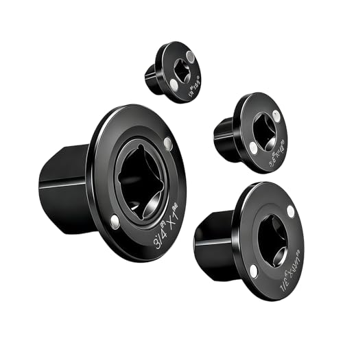 4Pcs 1 - 4inch 3 - 8inch 1 - 2inch 3 - 4inch Insert Low Socket Adapter High Strength Stainless Steel Socket Adapter Professional Port Size Processor