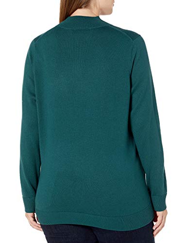 Amazon Essentials Women's Lightweight Mockneck Sweater (Available In Plus Size), Forest Green, 1X #TOP1