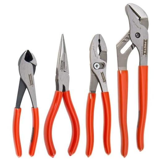 Stanley Proto J200XLS Xl Series Cutting Pliers Set, 4-Piece