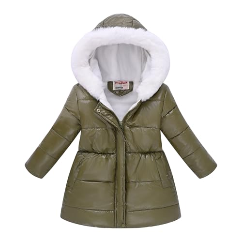 4-12T Kids Boy Girl Winter Fleece Coats Toddler Warm Puffer Jackets Kids Down Outerwear Jacket