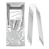 6Pcs (4mm) Double Pointed Flexible Knitting Needles 9 Inch(23cm) Size US 6 Stainless Steel Needle for Handmade Projects DIY Large Knitting