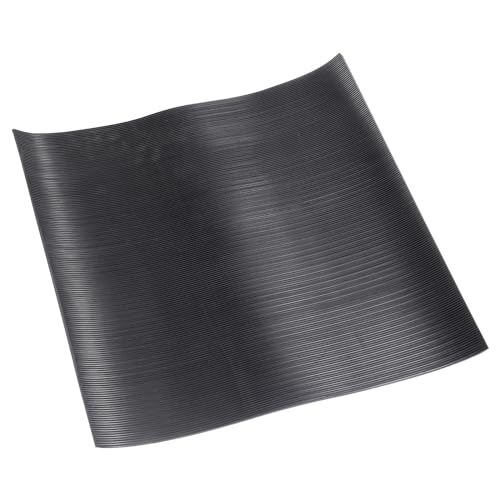 PATIKIL Schwingungsdämpfende Matte, Gummipads zur Vibrationsdämpfung 20 x 20 x 0,12 für HAVC Waschmaschine Trockner Klimaanlage Garagenböden Auto, Schwarz