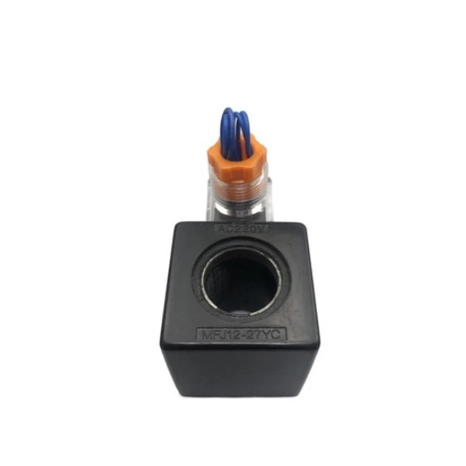 NYRXRYTCA Hydraulic Solenoid Valve Coil MFJ12-27YC Inner Hole 22mm Length 45mm MFJ12-54YC Inner Hole 26mm Length 48mm AC220V AC110V(MFJ12-54YC AC110V)
