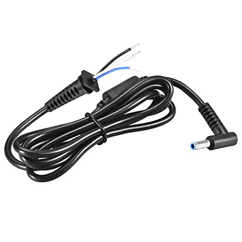 sourcing map 1.2M/6FT 4.5mm x 3.0mm Male Plug DC Power Adapter Right Angle Cable Cord