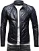 Produktbild Crone Epic Herren Lederjacke Cleane Leichte Basic Jacke aus weichem Rindsleder (L, Deep Blue)