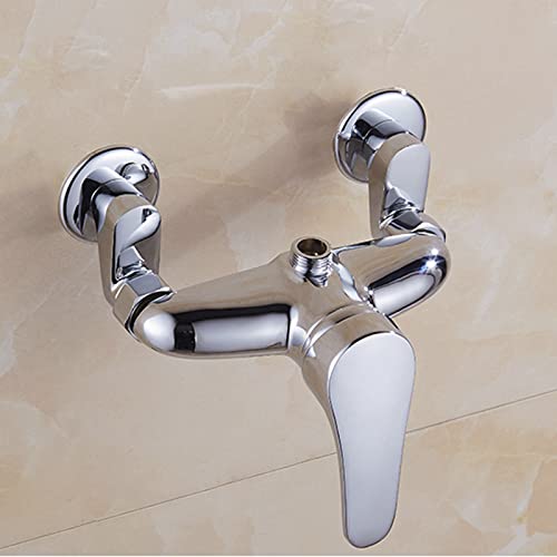 Gnimauhz Solid Brass Chrome Wall Mount Clawfoot Tub 3-3/8 Inch Adapter Claw Foot Bathtub Shower Faucet Adjustable Swing Arms Commercial Utility Eccentric Screw Plus Size 1 Pair (Plating) #TOP5