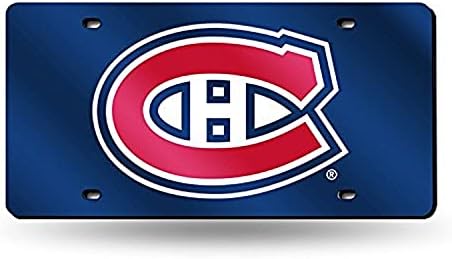 Rico Industries NHL Montreal Canadiens Laser Inlaid Metal License Plate Tag