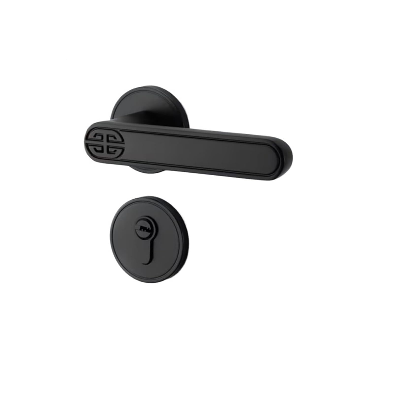 FBXRXZFPJ Door Lock Wooden Door Handle Split Silent Indoor(D Style)