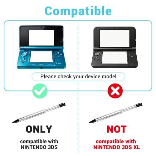 Image of 3DS Stylus Pen, Metal Retractable Replacement Stylus Compatible with Nintendo 3DS, 4in1 Combo Touch Styli Pen Set Multi Color for 3DS