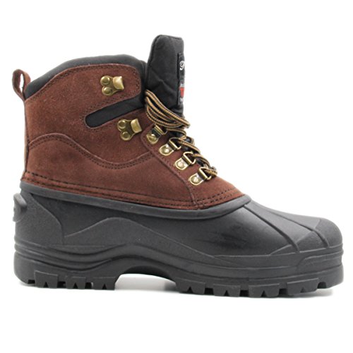 Men's Water Resistance Snow and Hiking Heavy Duty Laced-up Winter Duck Boots