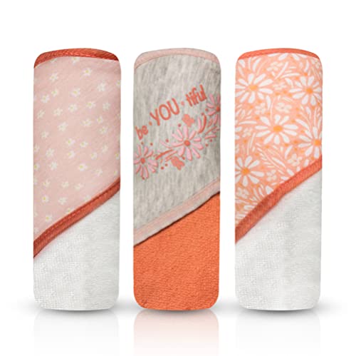 MODERN BABY 3 Pack Hooded Baby Bath Towel Set for Newborns Infants & Toddlers, Boys & Girls Baby Hooded Towels