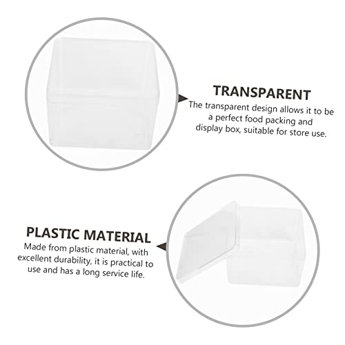 STOBAZA 4 Caixas De Amostra Caixa De Amostra Recipiente Transparente Com Tampa Recipientes Vegetaria