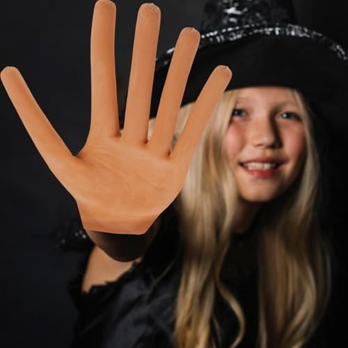 Guantes de salchicha de látex Halloween con diseño único de dedos completos 4
