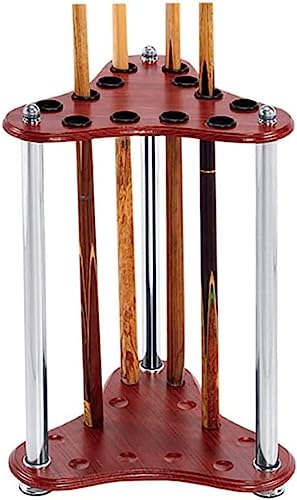 Présentoir en bois pour bâtons de piscine et accessoires de billard finition noble