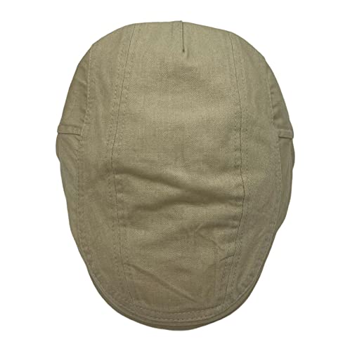 Newsboy Hats For Men Vintage Cotton Beret Hats Adjustable Flat Cabbie Gatsby Cap White #TOP3