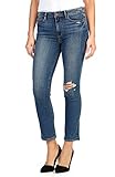 PAIGE Women's Jacqueline High Rise Straight Leg Crop Jean, Ramona Destructed, 30