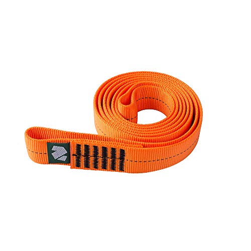 Notch Orange 36” x 1” Heavy-Duty Stitched Nylon Circular Loop Runner for Medium Duty Choker Straps, Line Redirections and Miniature False Crotch Support, Tensile Strength: 6,519 lbs., 29kN (NNLR-36)