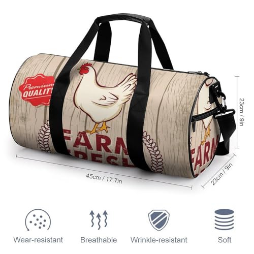 Sac week-end Poulet De Ferme 45cm : résolvez le manque de place en voyage - 2